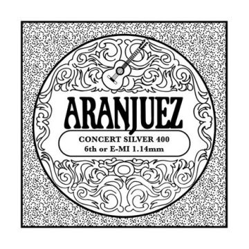 Preview van Aranjuez AR-406 Single E6/MI Concert Silver Heavy gauge