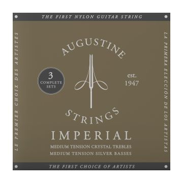 Preview of Augustine Imperial/Red-3PK Medium Tension 3 Pack