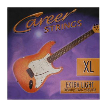 Preview of Career Strings Electric Extra light Nickel Plated Steel Roundwound