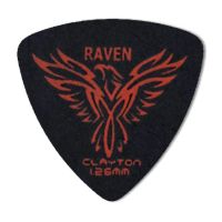 Thumbnail of Clayton BRT126 BLACK RAVEN PICK ROUNDED TRIANGLE 1.26MM