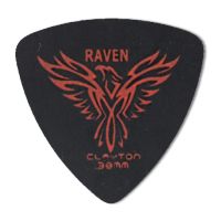 Thumbnail of Clayton BRT38 BLACK RAVEN PICK ROUNDED TRIANGLE .38MM