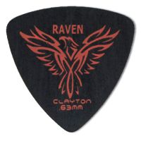 Thumbnail of Clayton BRT63 BLACK RAVEN PICK ROUNDED TRIANGLE .63MM