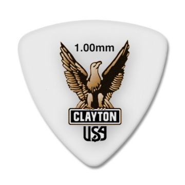 Preview van Clayton RT100 ACETAL/POLYMER PICK ROUNDED TRIANGLE 1.00MM