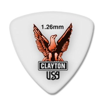 Preview of Clayton RT126 ACETAL/POLYMER PICK ROUNDED TRIANGLE 1.26MM