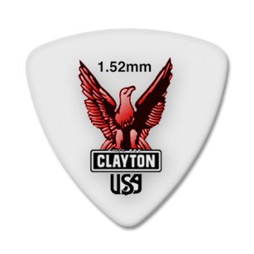 Preview of Clayton RT152 ACETAL/POLYMER PICK ROUNDED TRIANGLE 1.52MM