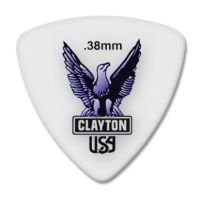 Thumbnail van Clayton RT38 ACETAL/POLYMER PICK ROUNDED TRIANGLE .38MM