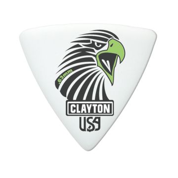 Preview of Clayton SART63 SHARP ACETAL/POLYMER PICK ROUNDED TRIANGLE .63MM