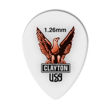 Preview of Clayton SAST126 SHARP ACETAL/POLYMER PICK SMALL TEARDROP 1.26MM