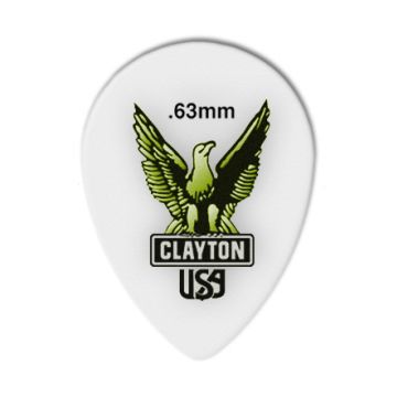Preview of Clayton SAST63 SHARP ACETAL/POLYMER PICK SMALL TEARDROP .63MM