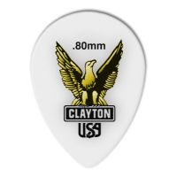Thumbnail of Clayton SAST80 SHARP ACETAL/POLYMER PICK SMALL TEARDROP .80MM