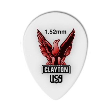 Preview of Clayton ST152 ACETAL/POLYMER PICK SMALL TEARDROP 1.52MM