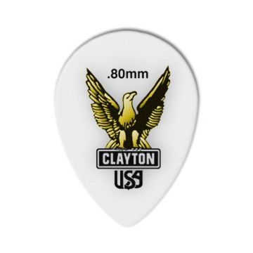 Preview of Clayton ST80 ACETAL/POLYMER PICK SMALL TEARDROP .80MM
