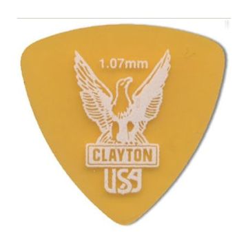 Preview of Clayton URT107 ULTEM TORTOISE PICK ROUNDED TRIANGLE 1.07MM