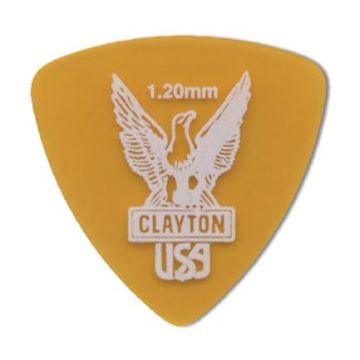 Preview van Clayton URT120 ULTEM TORTOISE PICK ROUNDED TRIANGLE 1.20MM
