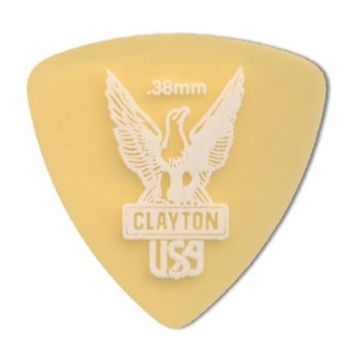 Preview van Clayton URT38 ULTEM TORTOISE PICK ROUNDED TRIANGLE .38MM