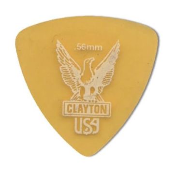 Preview of Clayton URT56 ULTEM TORTOISE PICK ROUNDED TRIANGLE .56MM