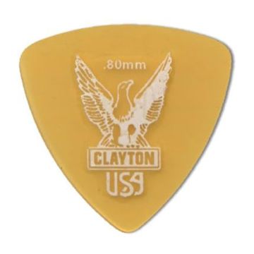 Preview of Clayton URT80 ULTEM TORTOISE PICK ROUNDED TRIANGLE .80MM