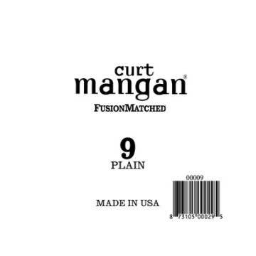 Preview van Curt Mangan 00009 .009 Single Plain steel Electric or Acoustic