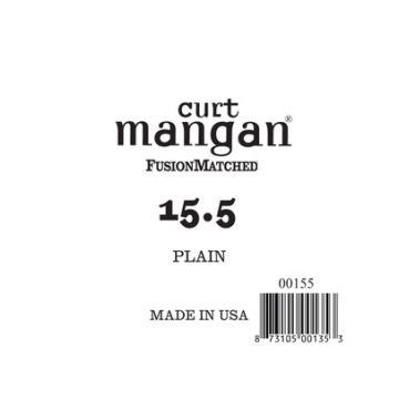 Preview of Curt Mangan 00155 .0155 Single Plain steel Electric or Acoustic