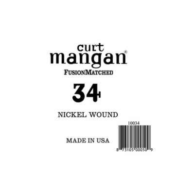 Preview of Curt Mangan 10034 .034 Single Nickel Wound Electric