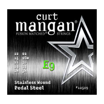 Preview of Curt Mangan 12509 E9 Stainless steel wound Pedal steel