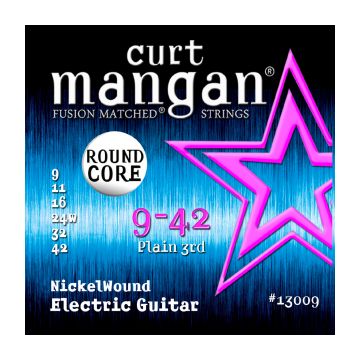 Preview van Curt Mangan 13009 09-42 Light Nickel Wound Round Core