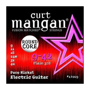 Preview of Curt Mangan 17009 9-42 Light ROUND CORE Pure Nickel
