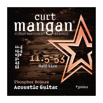 Preview van Curt Mangan 30001 11.5-53  halfstep med-light Phosphor bronze