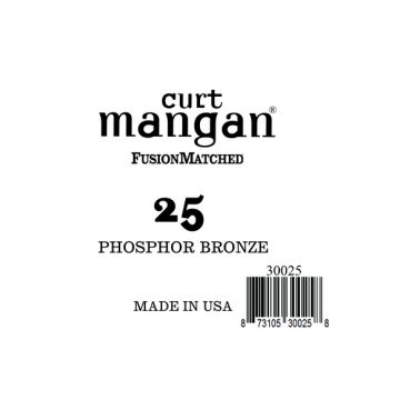 Preview of Curt Mangan 30025 .025 single PhosPhor Bronze