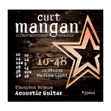 Preview of Curt Mangan 39001 10-48 12-String Med-Light  Phosphor bronze