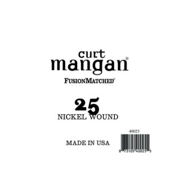 Preview of Curt Mangan 40025 .025 Single Nickel Wound Bass