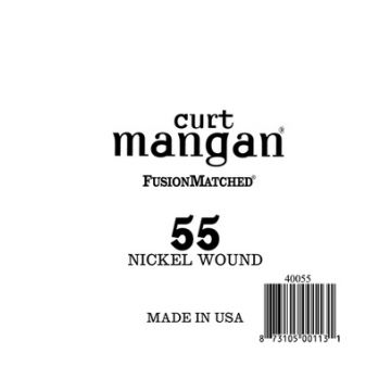 Preview of Curt Mangan 40055 .055 Single Nickel Wound Bass