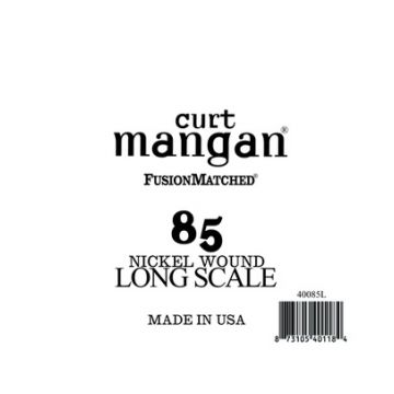 Preview van Curt Mangan 40085L .085 Single Nickel Wound Bass Extra Long