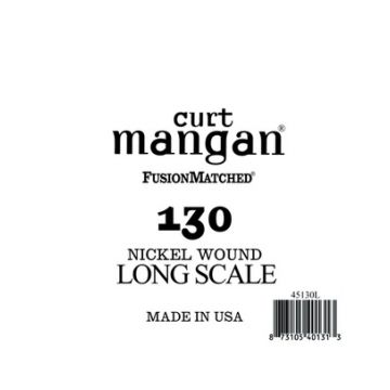 Preview van Curt Mangan 40130L .130 Single Nickel Wound Bass Extra Long