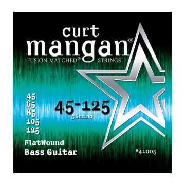Preview of Curt Mangan 41005 45-125 FlatWound Bass 5-string