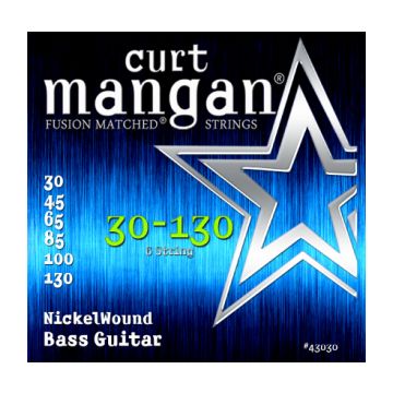 Preview van Curt Mangan 43030 30-130 6 string Nickel Wound
