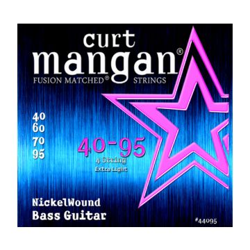 Preview of Curt Mangan 44095 40-95 Nickel Wound Extra Light Bass