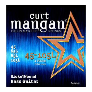 Preview of Curt Mangan 45105L extra Long Scale 45-105 medium Nickel Wound