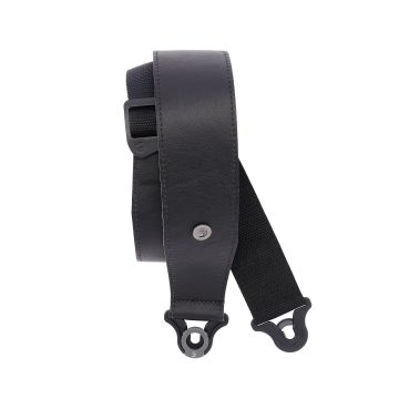 Preview of D&#039;Addario 25BAL00 Comfort Leather Auto Lock Guitar Strap, 2.5&quot;