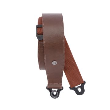 Preview of D&#039;Addario 25BAL02 Comfort Leather Auto Lock Guitar Strap, Brown