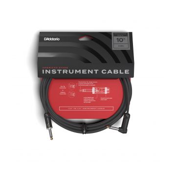 Preview of D&#039;Addario AMSGRA-10 American Stage Instrument Cable, Right Angle, 10 feet