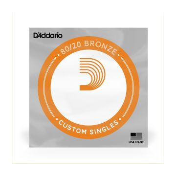 Preview of D&#039;Addario BW020 Bronze Wound Acoustic Guitar Single String, .020