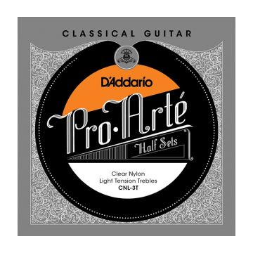 Preview of D&#039;Addario CNL-3T Pro-Arte Clear Nylon Classical Guitar Half Set, Light Tension