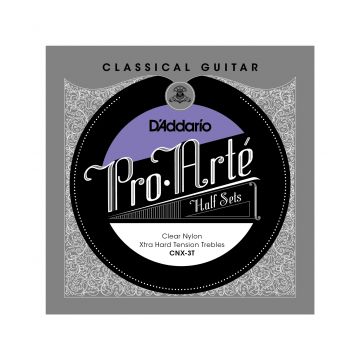 Preview of D&#039;Addario CNX-3T Pro-Arte Clear Nylon Classical Guitar Half Set, Extra Hard Tension