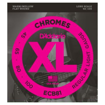 Preview of D&#039;Addario ECB81 Chromes Flat Wound