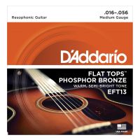 Thumbnail of D&#039;Addario EFT13 Flat tops Medium semi-flattened phosphor bronze