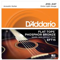 Thumbnail of D&#039;Addario EFT15 Flat tops Extra light semi-flattened phosphor bronze
