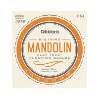 Thumbnail of D&#039;Addario EFT74 Mandolin Flat tops Medium Loop-end semi-flattened phosphor bronze