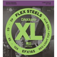 Thumbnail of D&#039;Addario EFX165 FlexSteel roundwound Reg. Light / Medium, 45-105, Long Scale