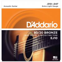 Thumbnail van D'Addario EJ10 Extra Light - 80/20 Bronze